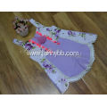 latest design purple floral baby bubble sunsuit rompers